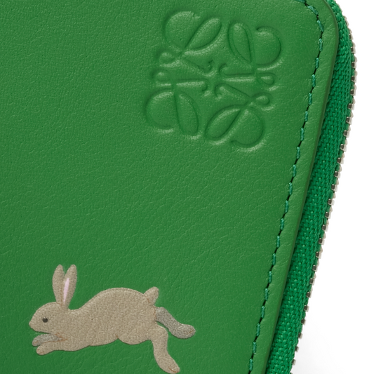 Bunnies Coin Cardholder in Tropical Green