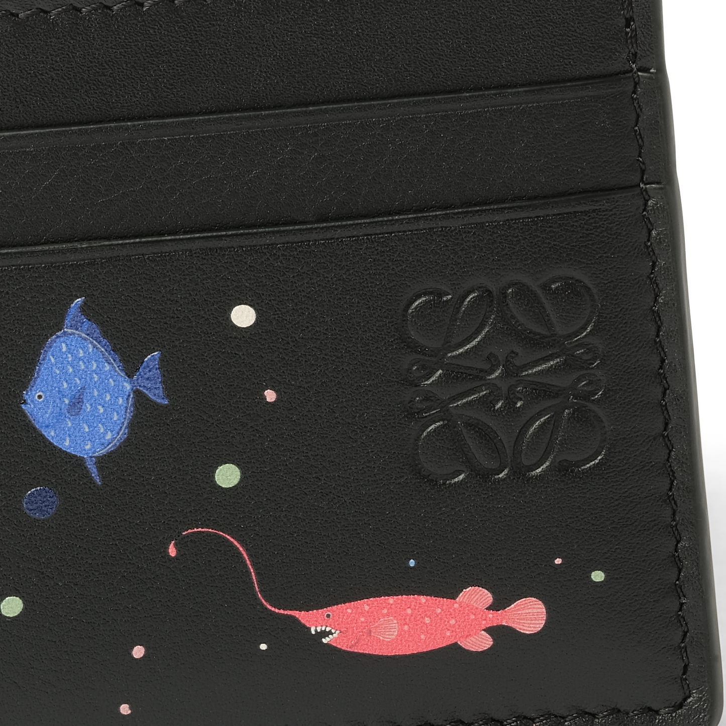 Suna Fujita Deep Sea Cardholder in Black