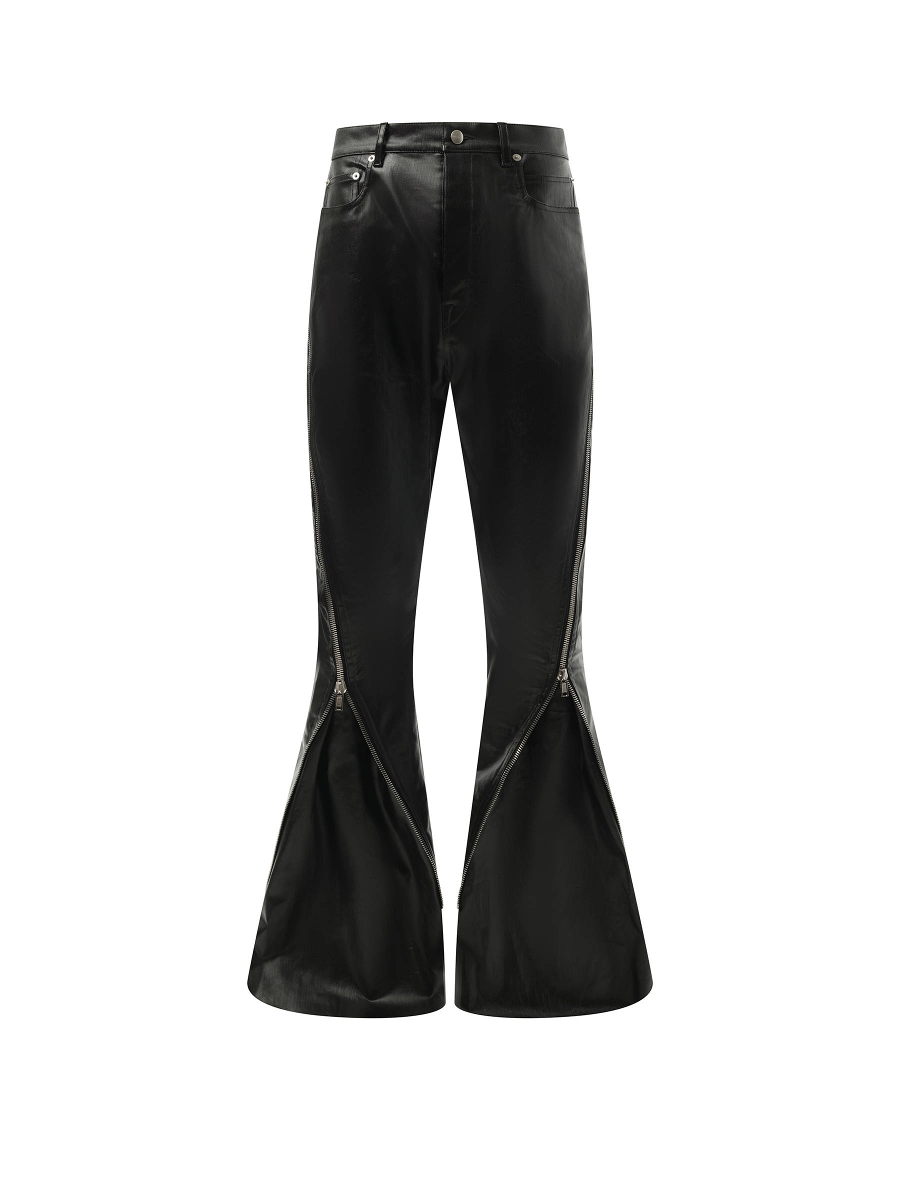 Rick Owens Coated Denim Bolan Banana in Black
