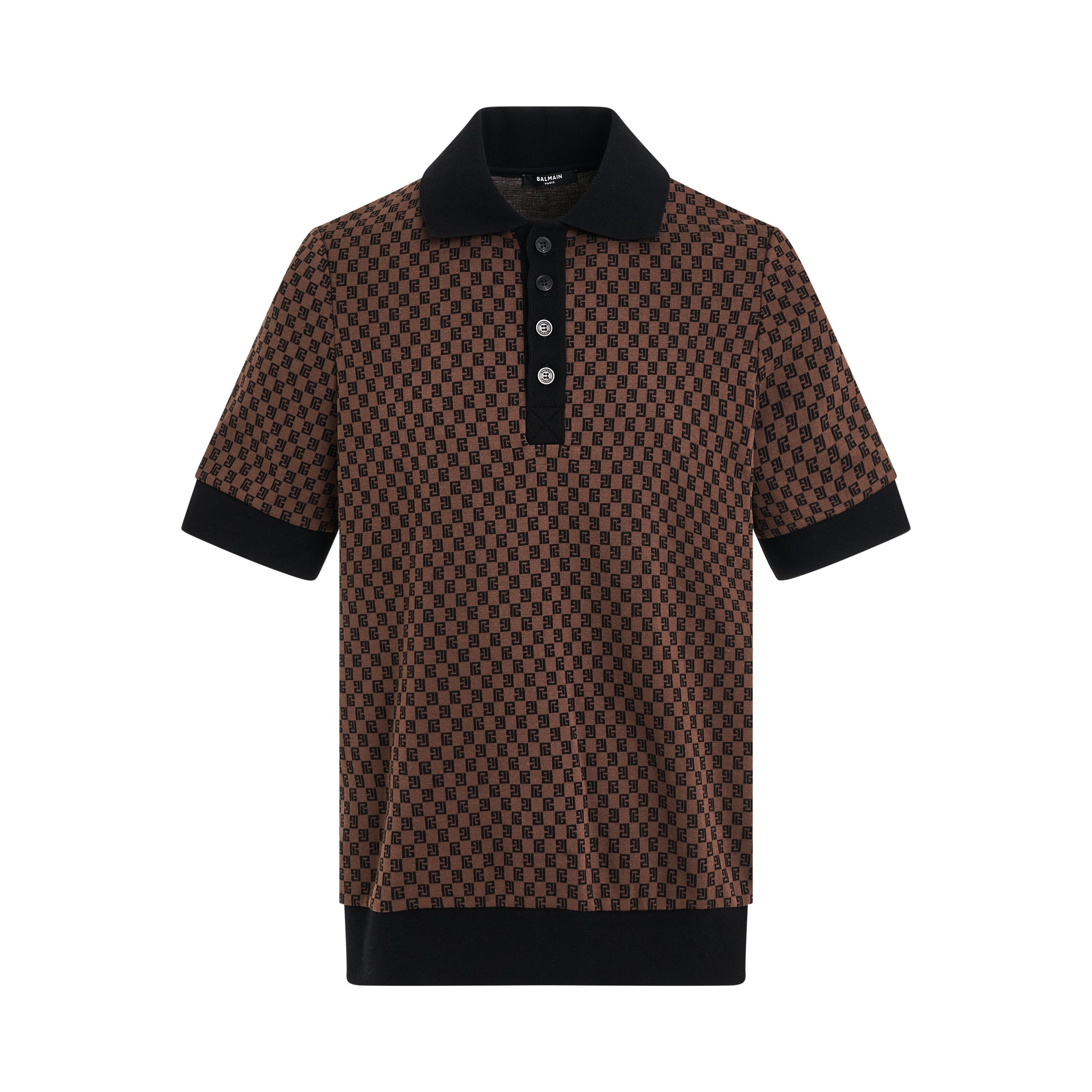 Monogram Jersey Polo in Marron