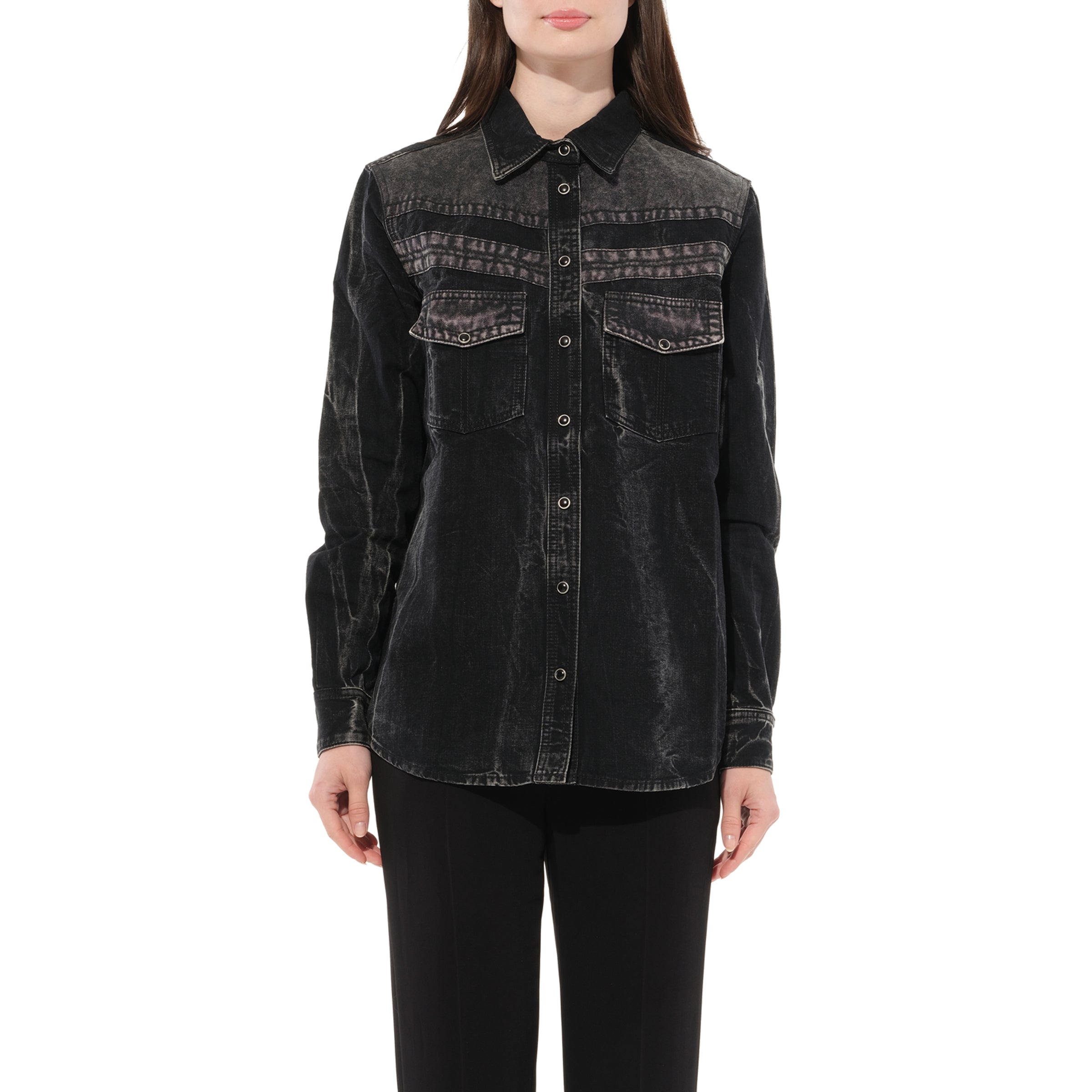 Givenchy Long Sleeve Shirts in Black