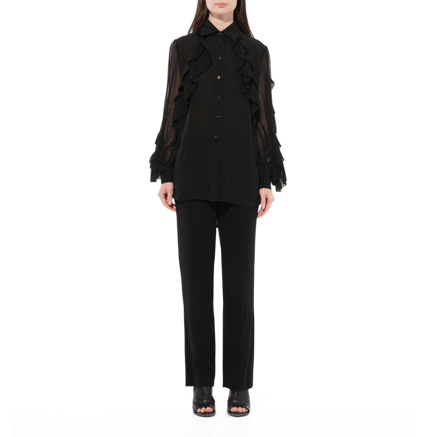 Givenchy Long Sleeves Shirts in Black