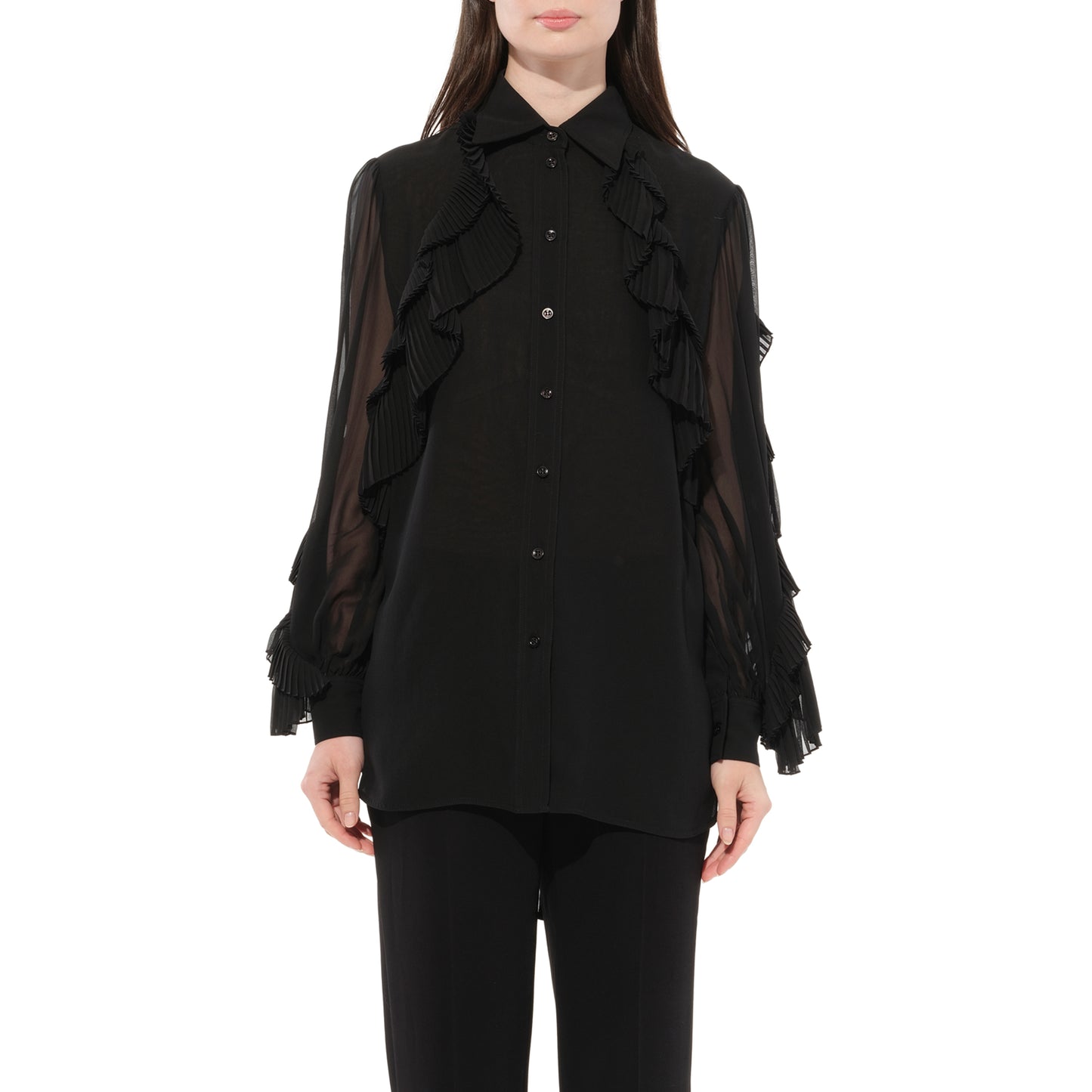 Givenchy Long Sleeves Shirts in Black