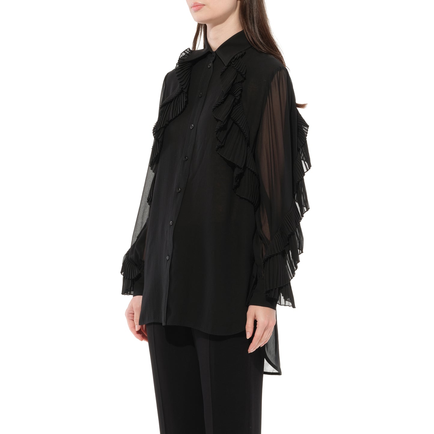 Givenchy Long Sleeves Shirts in Black