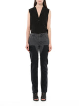 Jeans in Two Tone Black