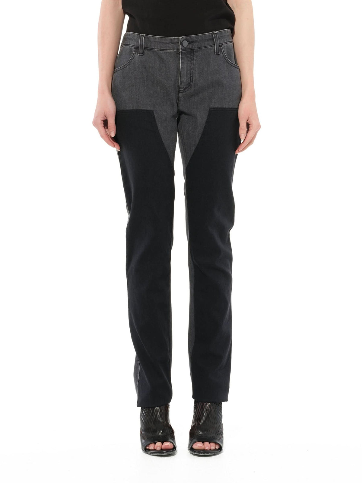 Jeans in Two Tone Black