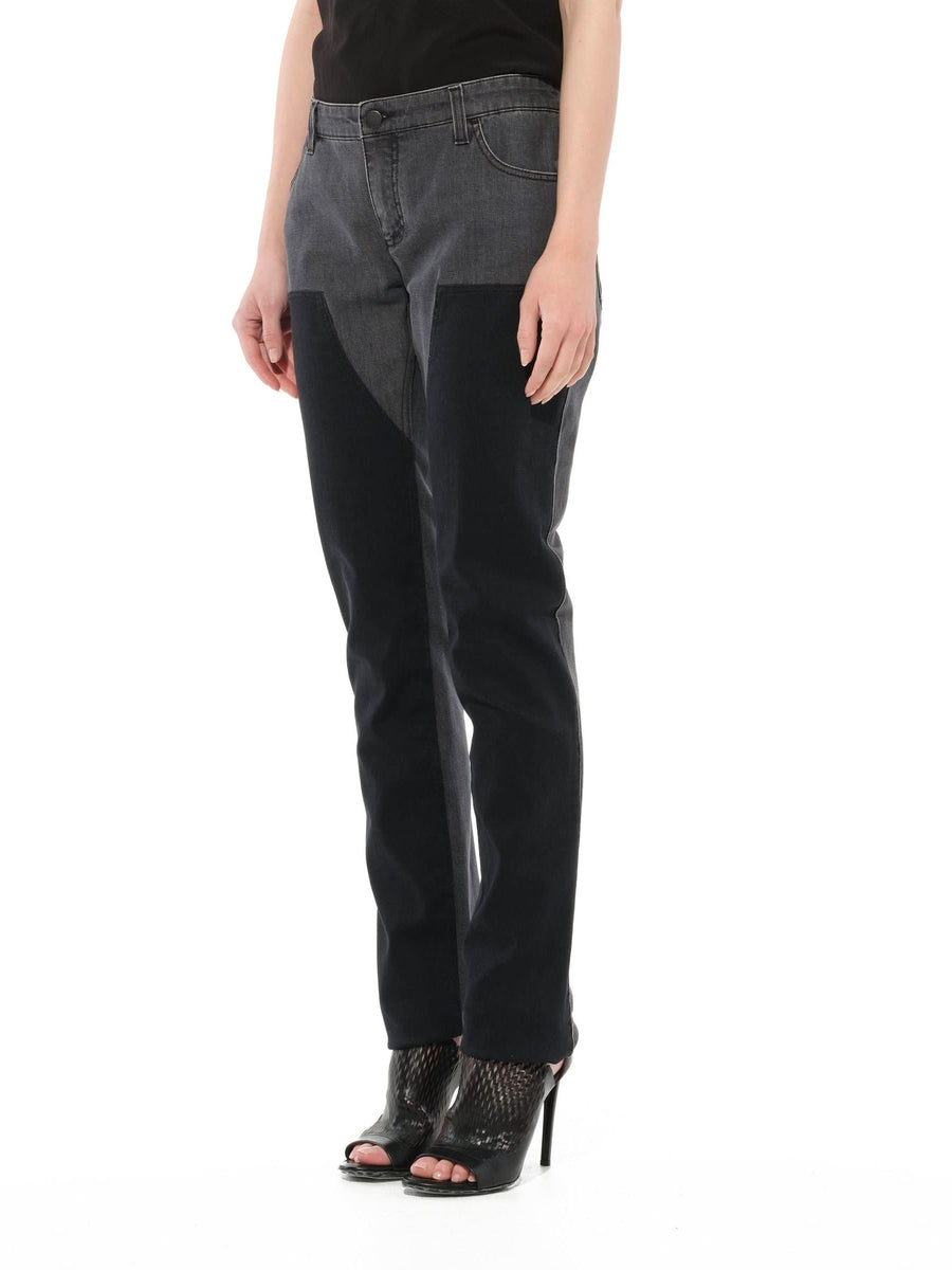 Jeans in Two Tone Black