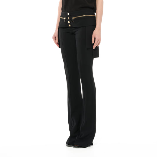 Wait Zip Pants in Black