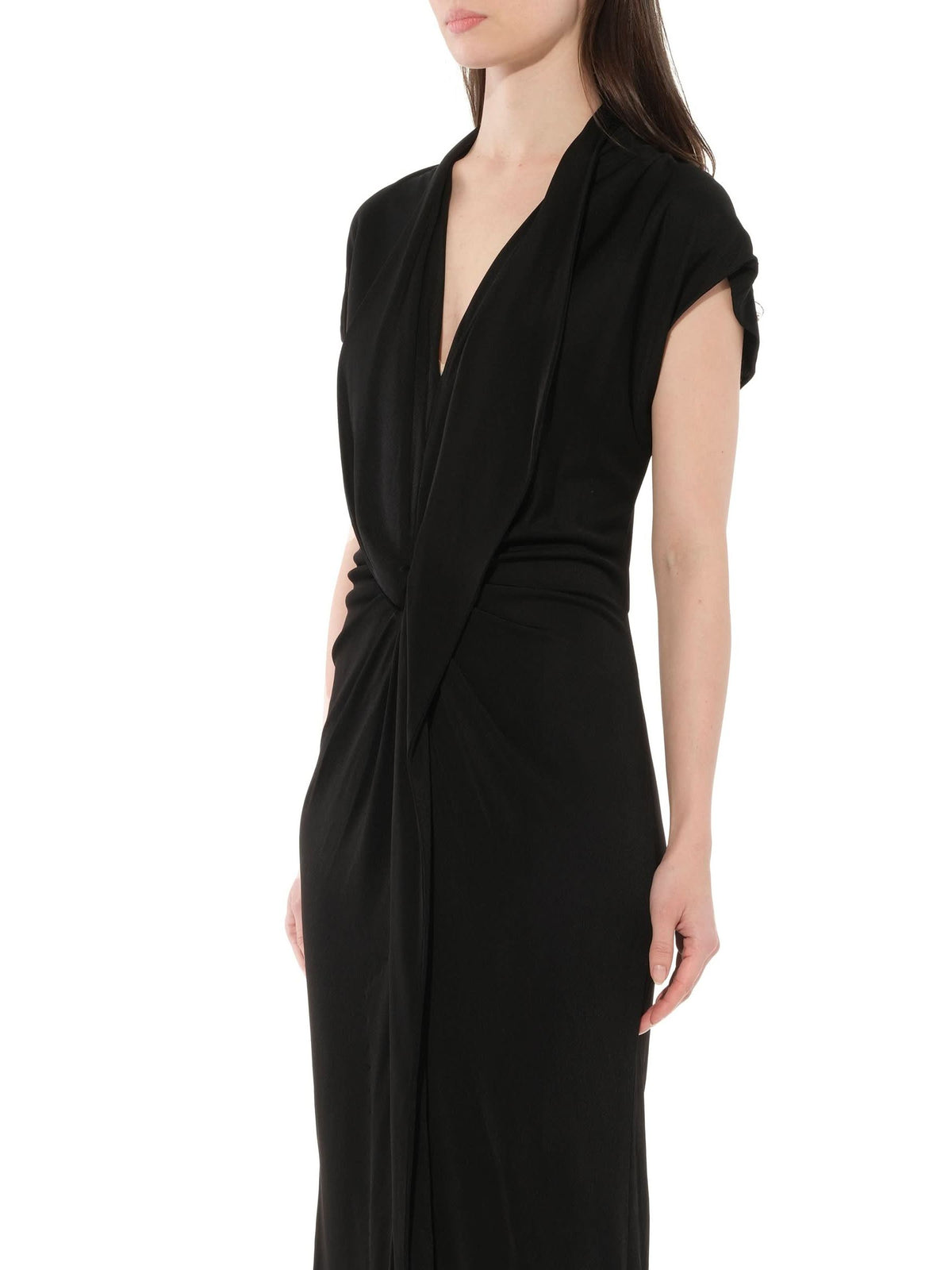 Podium Long Dress in Black