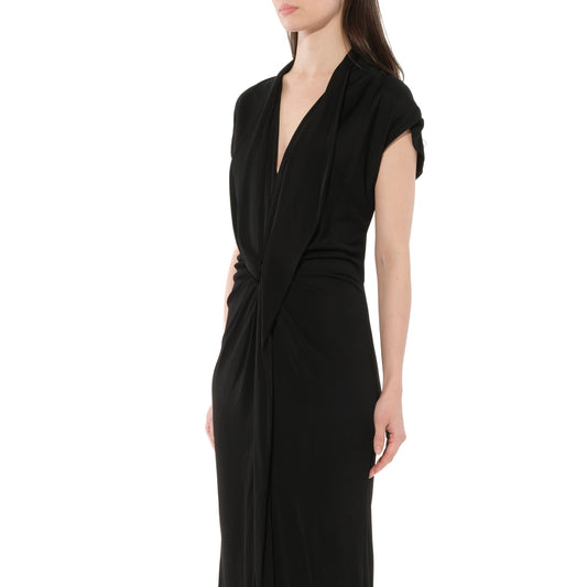 Podium Long Dress in Black