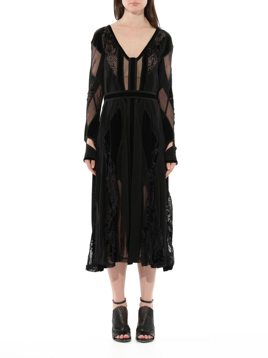 Podium Long Dress in Black