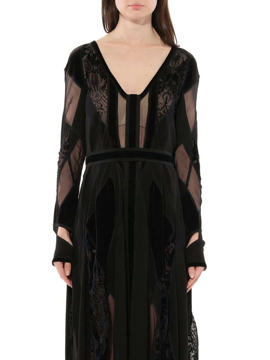 Podium Long Dress in Black