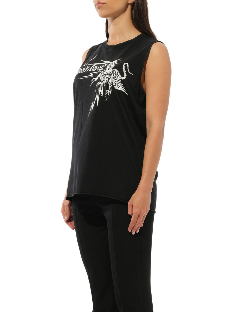 Podium Sleeveless T-Shirt Black