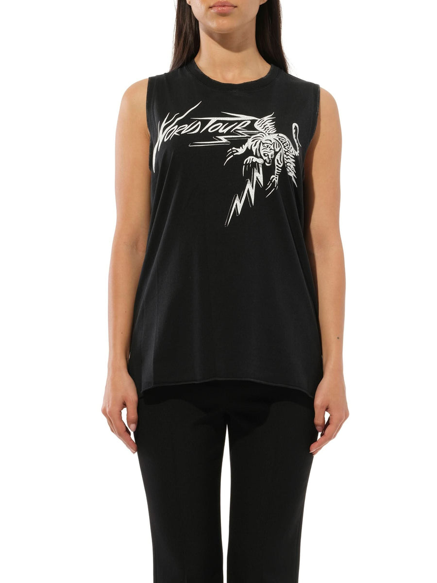 Podium Sleeveless T-Shirt Black