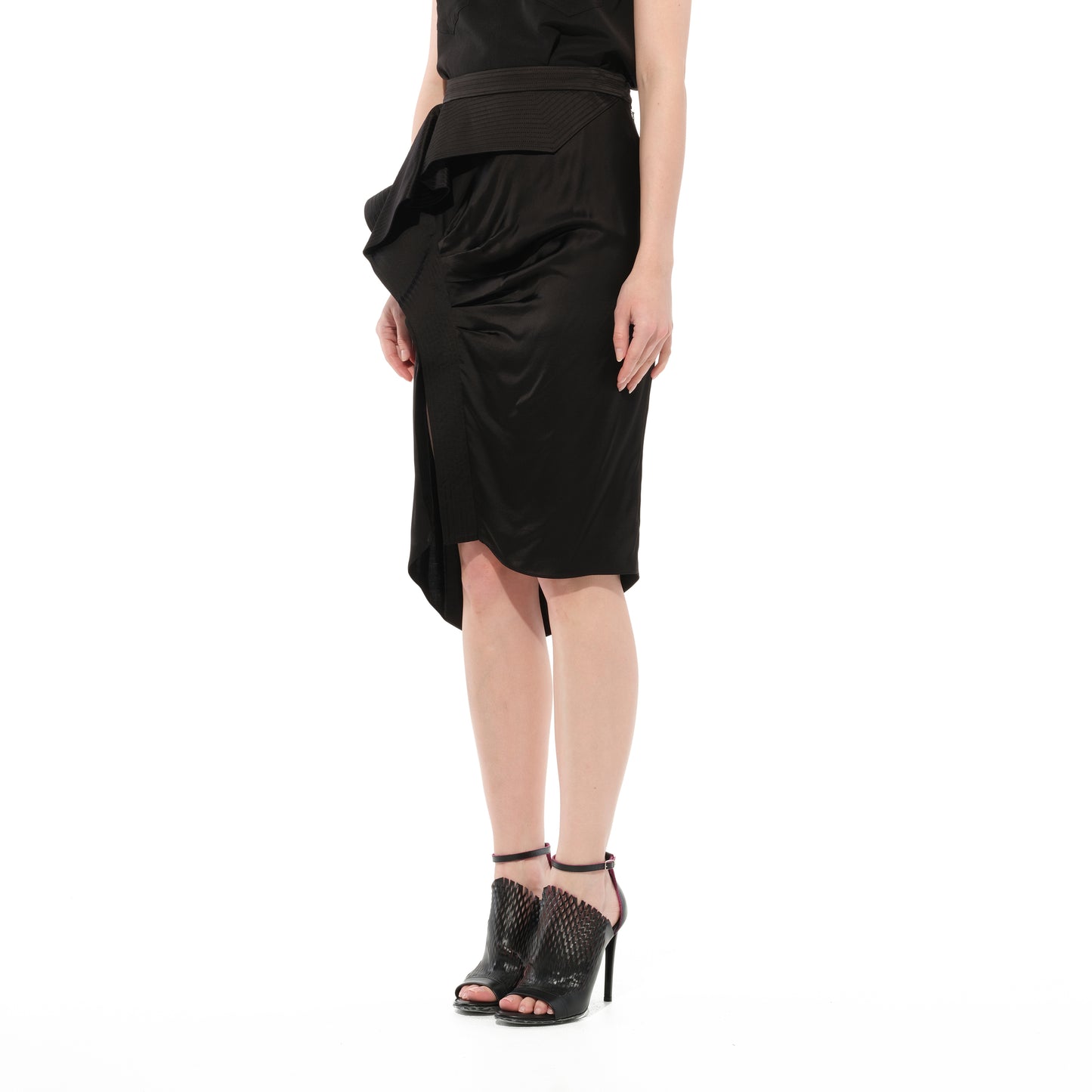 Givenchy Satin Skirt in Black