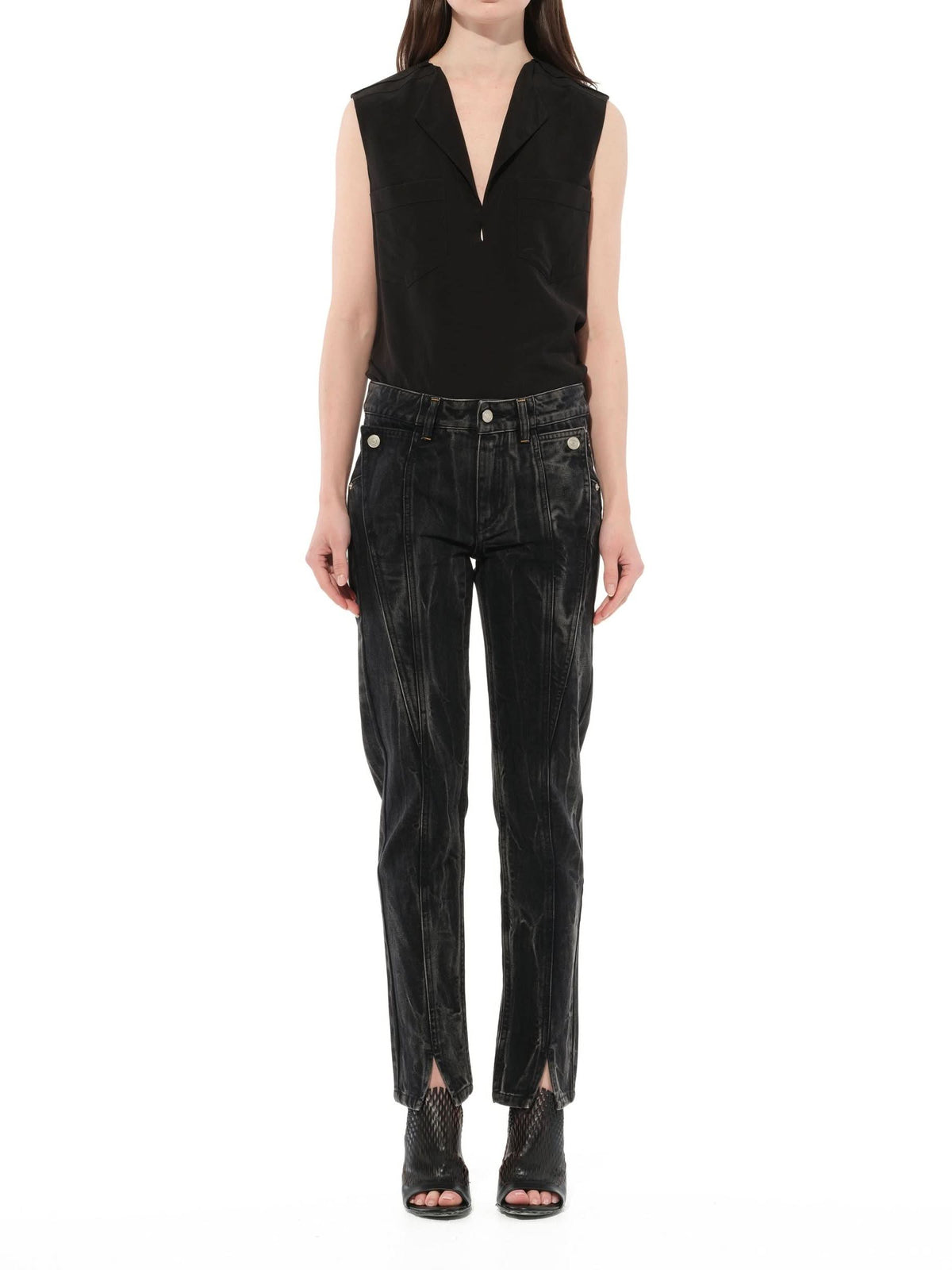 Slim Fit Jeans in Black