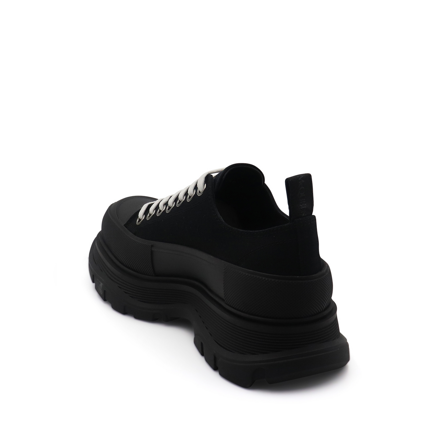 Tread Slick Canvas Lace-Up Shoes in Black