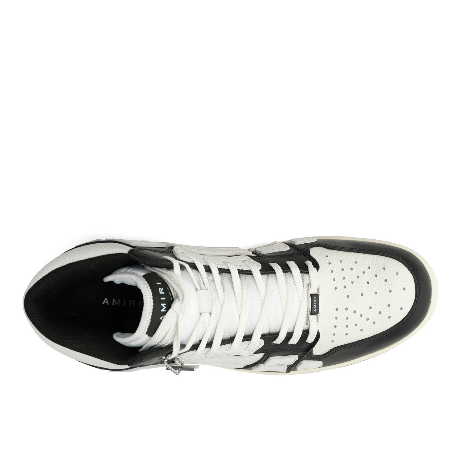 Skeleton High Sneaker in Black/White