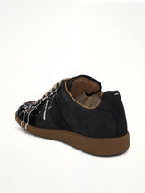 Replica Paint Splatter Sneaker in Black
