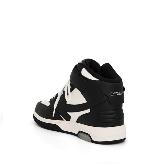 Out of Office Mid Top Leather Sneaker in White/Black