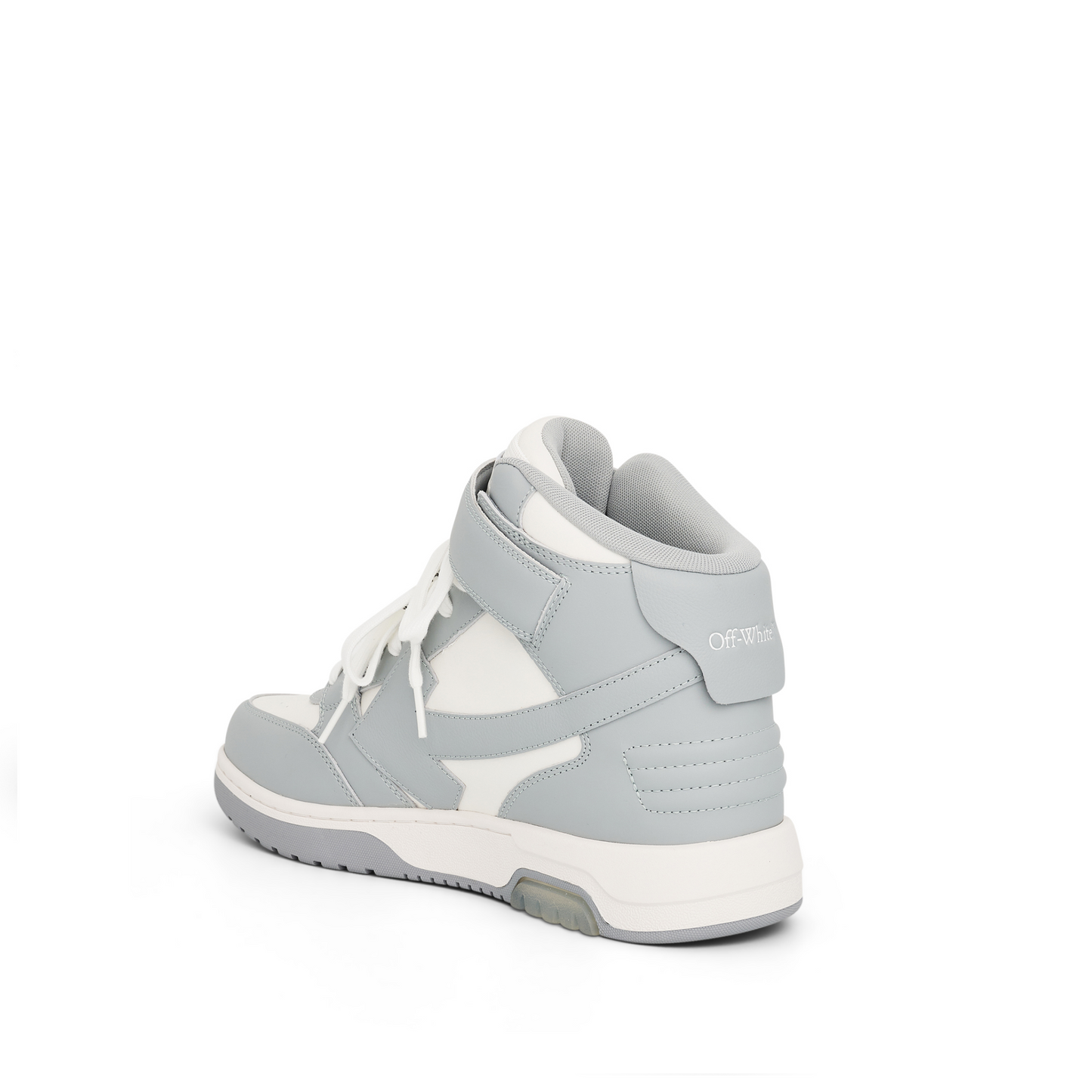 Out of Office Mid Top Leather Sneaker in White/Grey