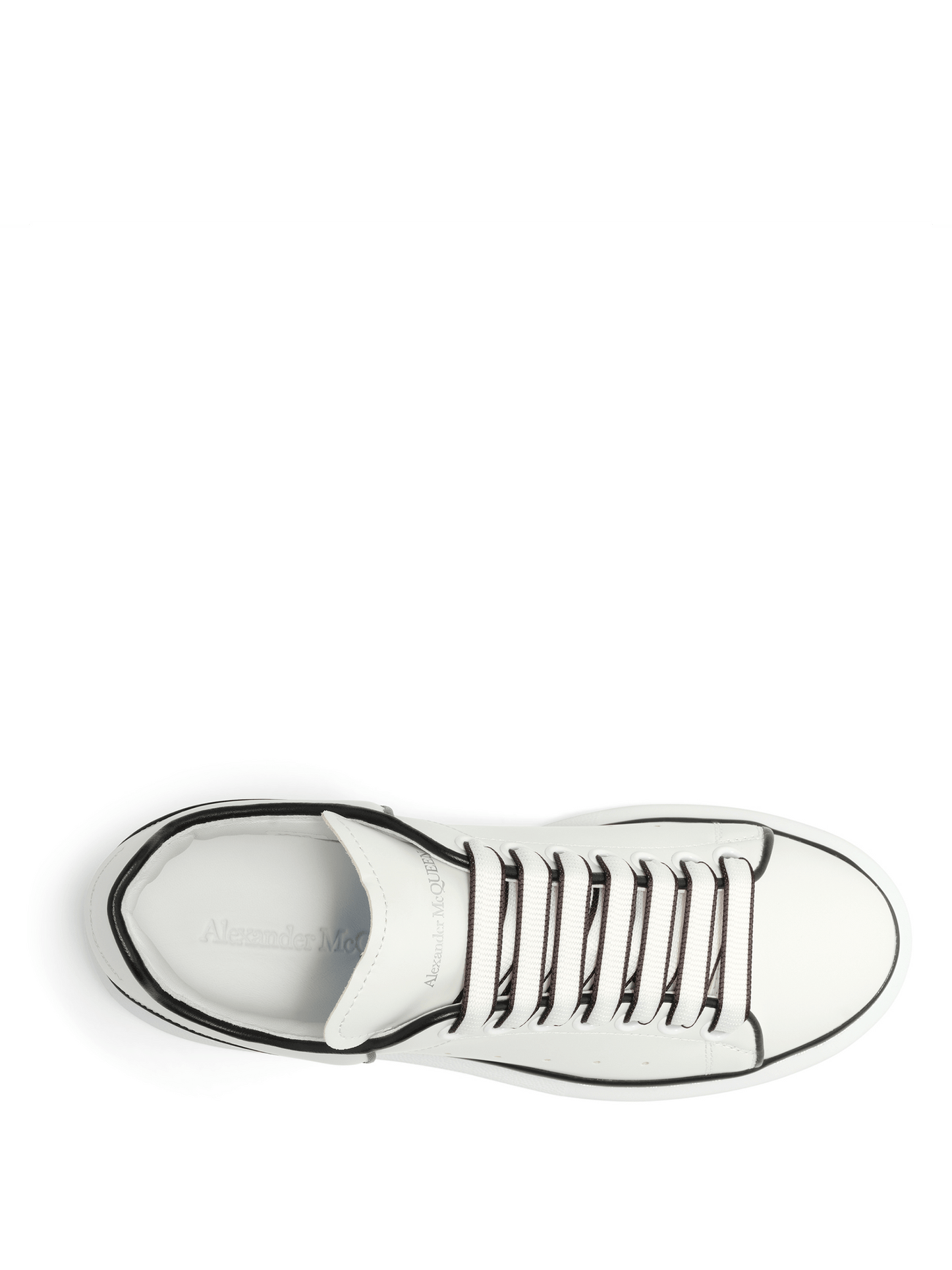 Larry Contrast Sneaker in White/Black