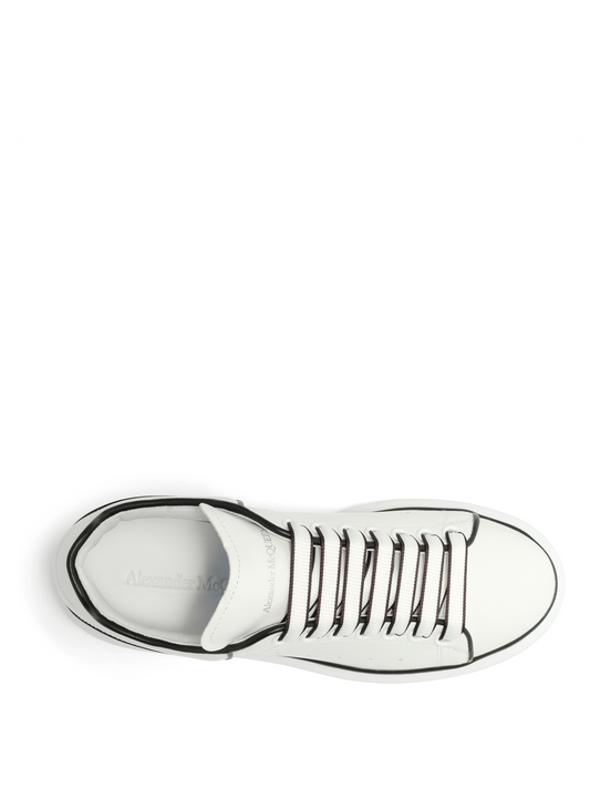 Larry Contrast Sneaker in White/Black