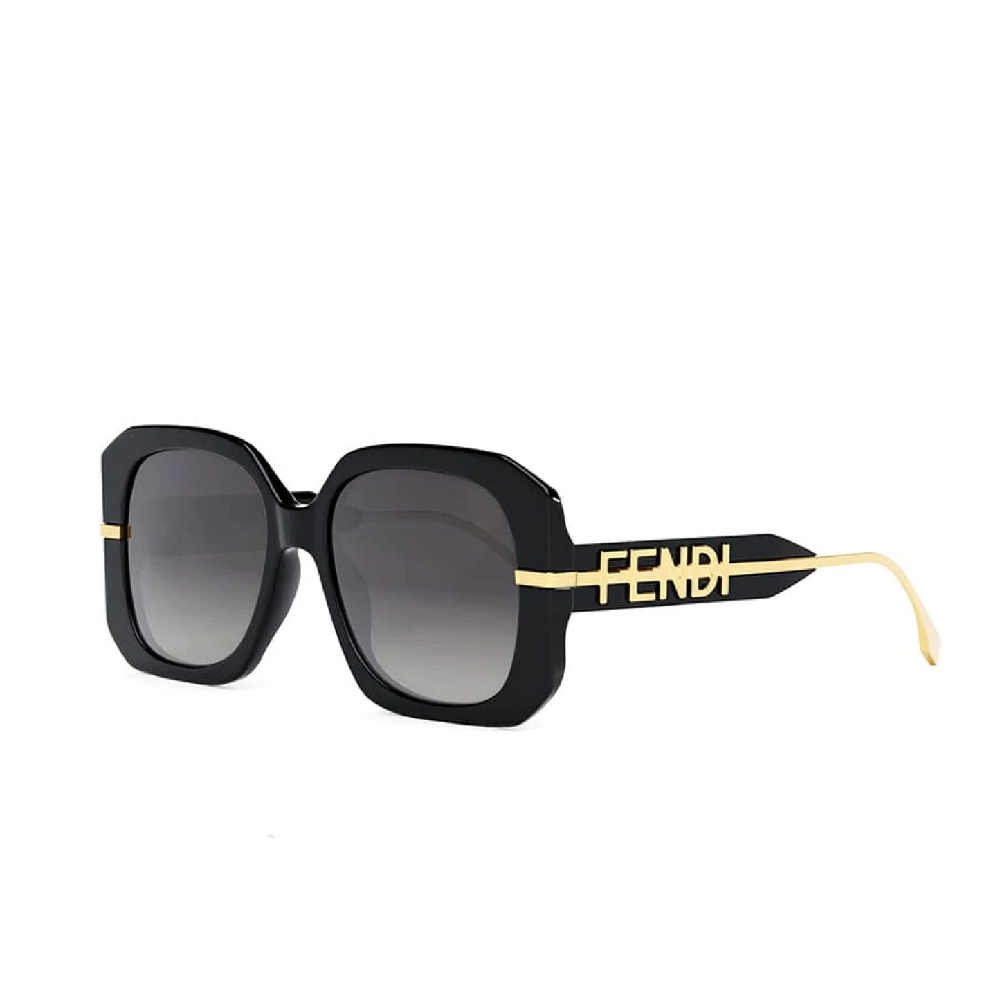 Fendi FE40065F 5601B Acetate Sunglasses in Black