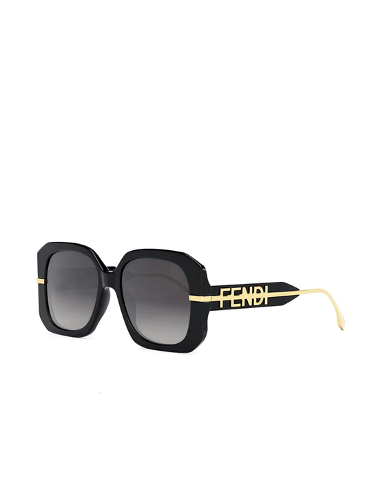 Fendi FE40065F 5601B Acetate Sunglasses in Black
