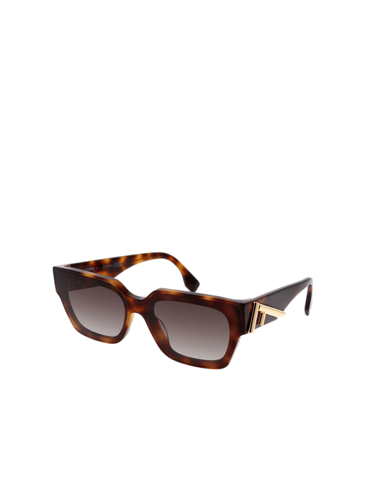 Fendi FE40099F 6653B Acetate Sunglasses in Tortoise