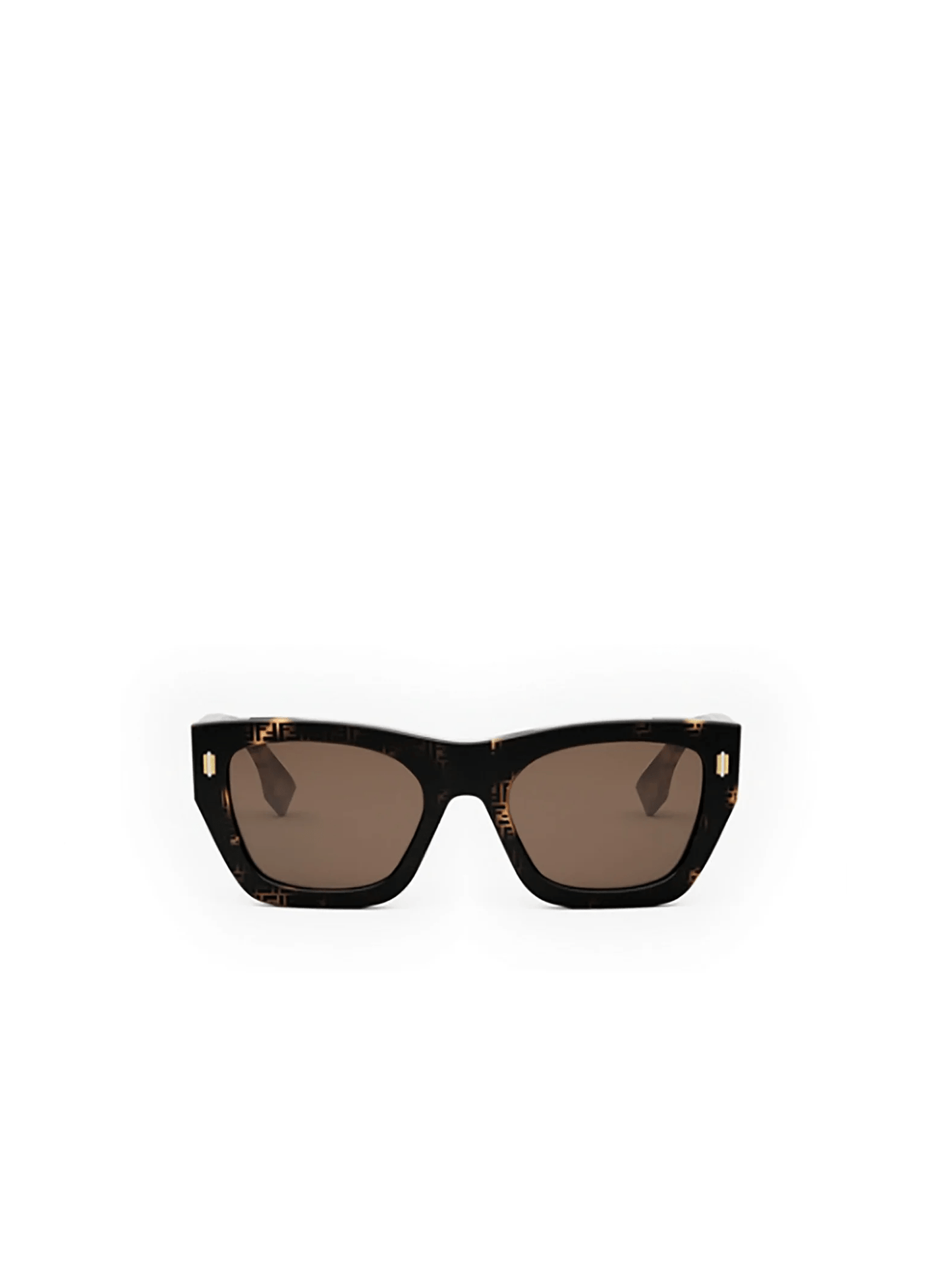 Fendi FE40100I 5355E Acetate Sunglasses in Havana/Brown