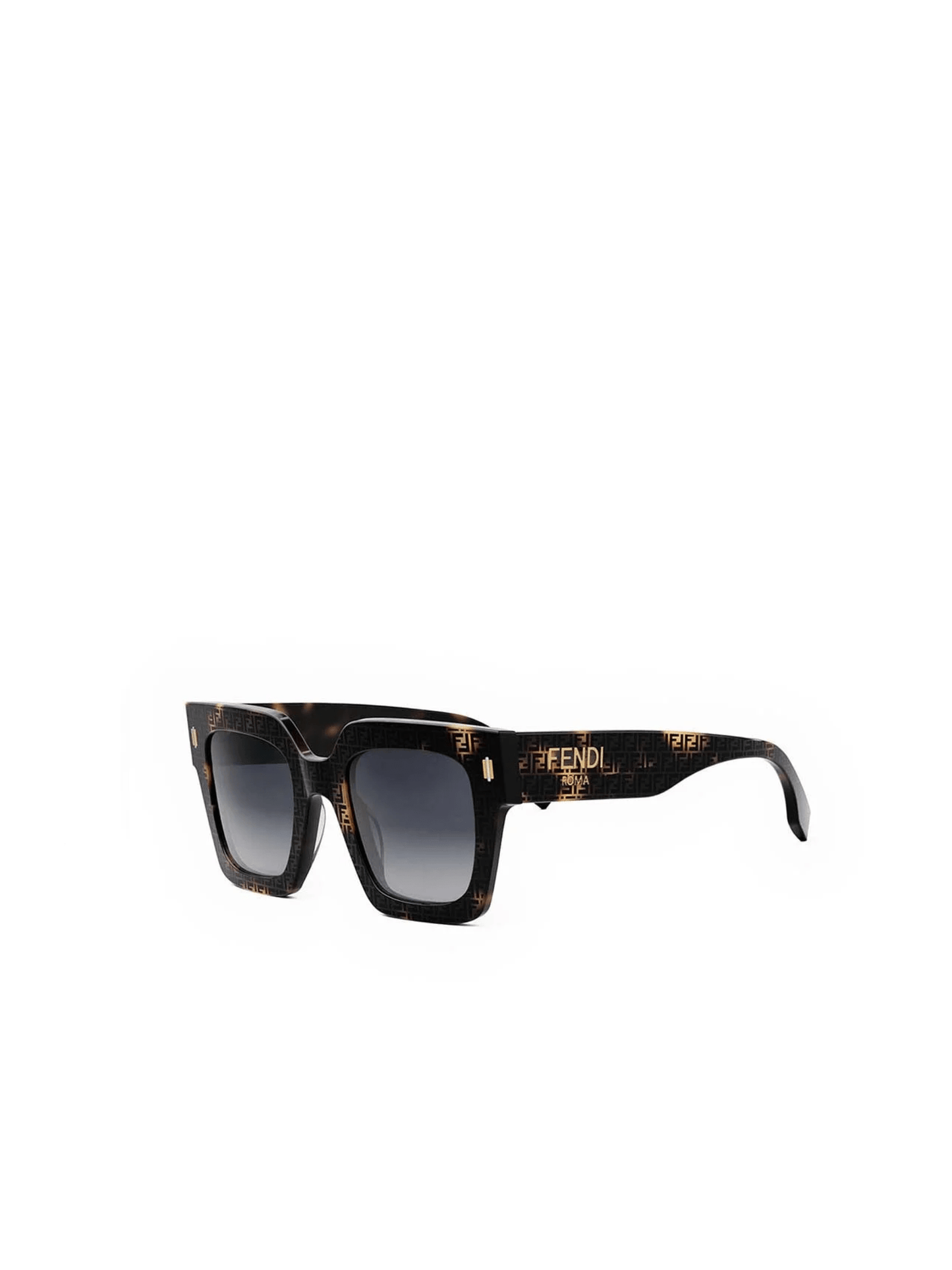 Fendi FE40101F 5255B Acetate Sunglasses in Havana