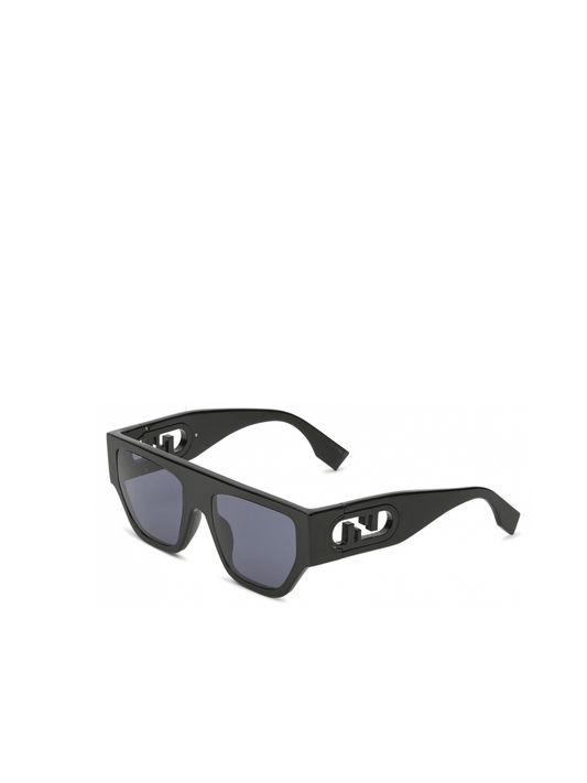 Fendi FE40108U 5401V Injected Sunglasses in Black/Blue