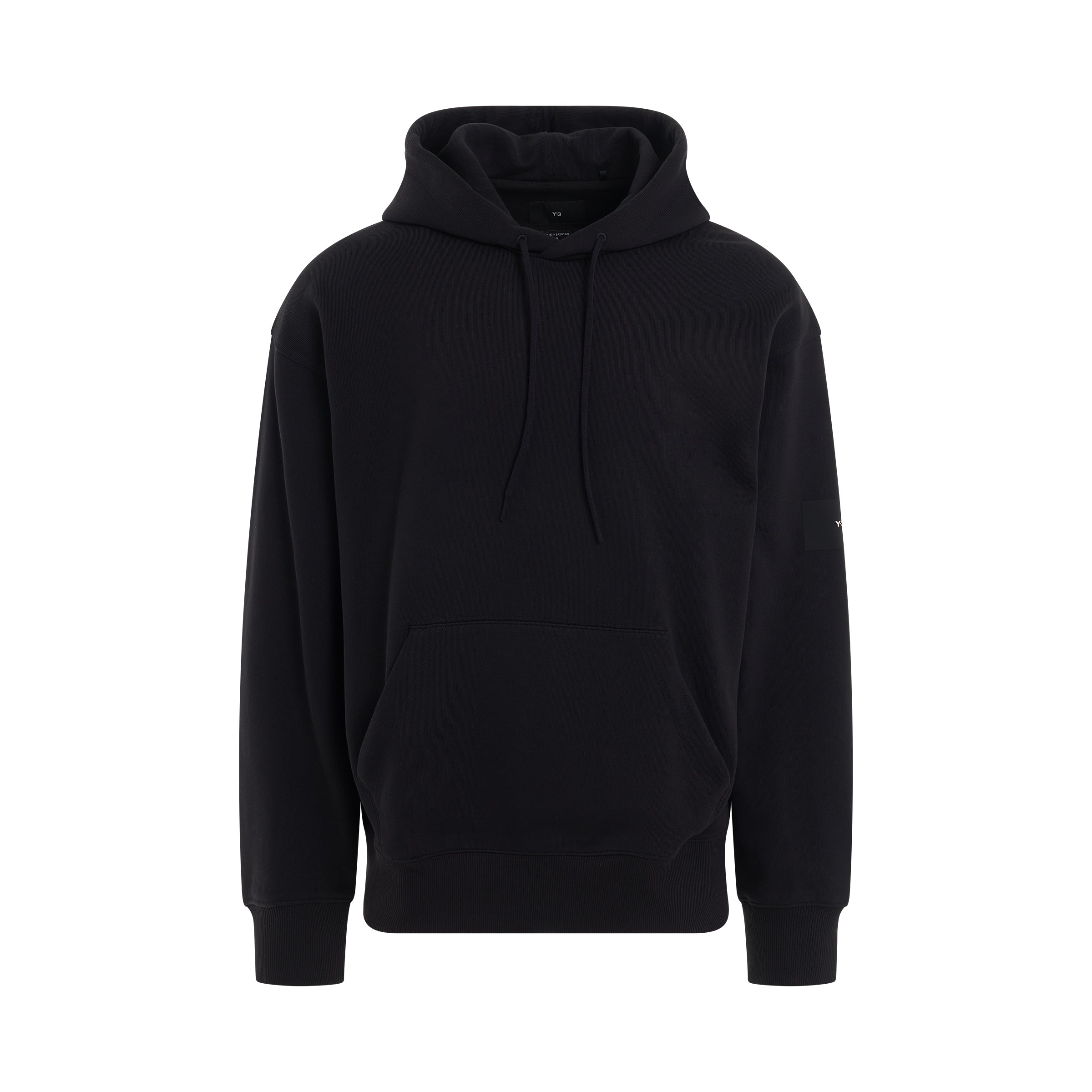 Organic Cotton Terry Hoodie in Black