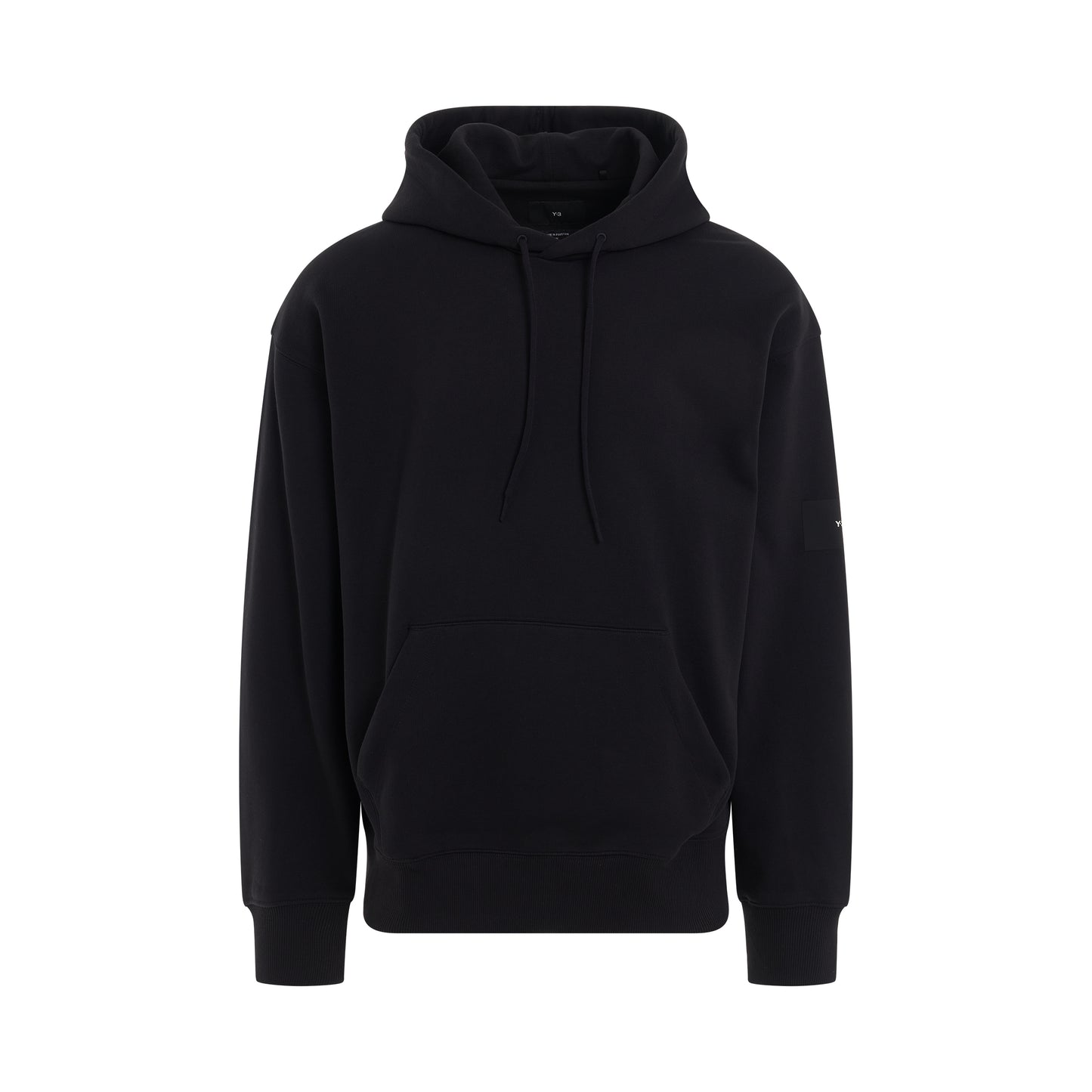 Organic Cotton Terry Hoodie in Black
