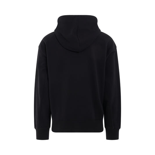 Organic Cotton Terry Hoodie in Black