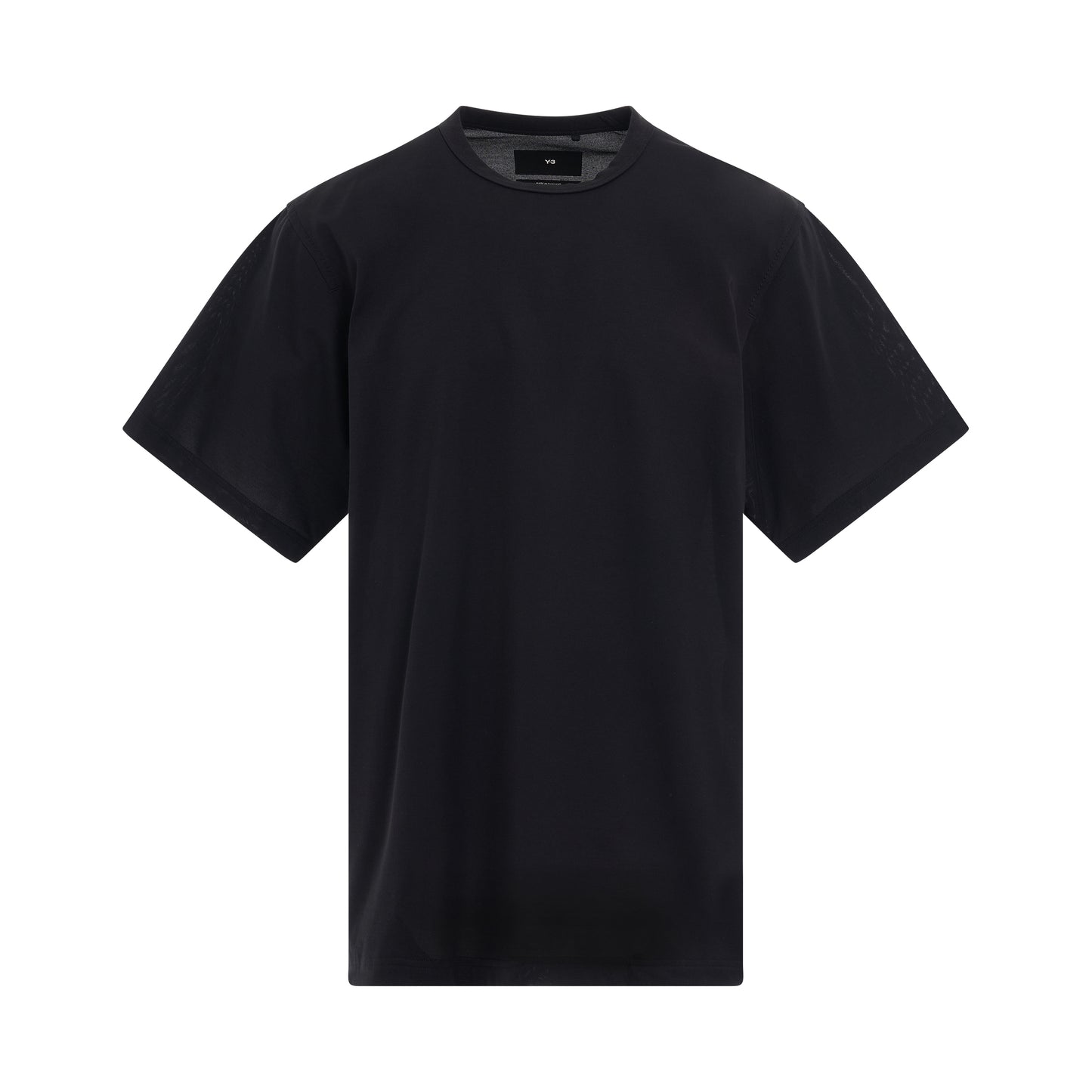 Premium Crewneck Short Sleeve T-Shirt in Black