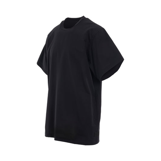 Premium Crewneck Short Sleeve T-Shirt in Black