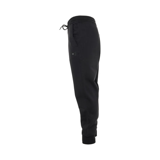 Organic Cotton Terry Cuffed Pants in Black