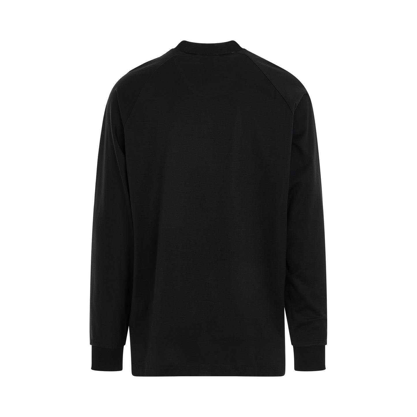 3 Stripes Long Sleeve T-shirt in Black/Off White