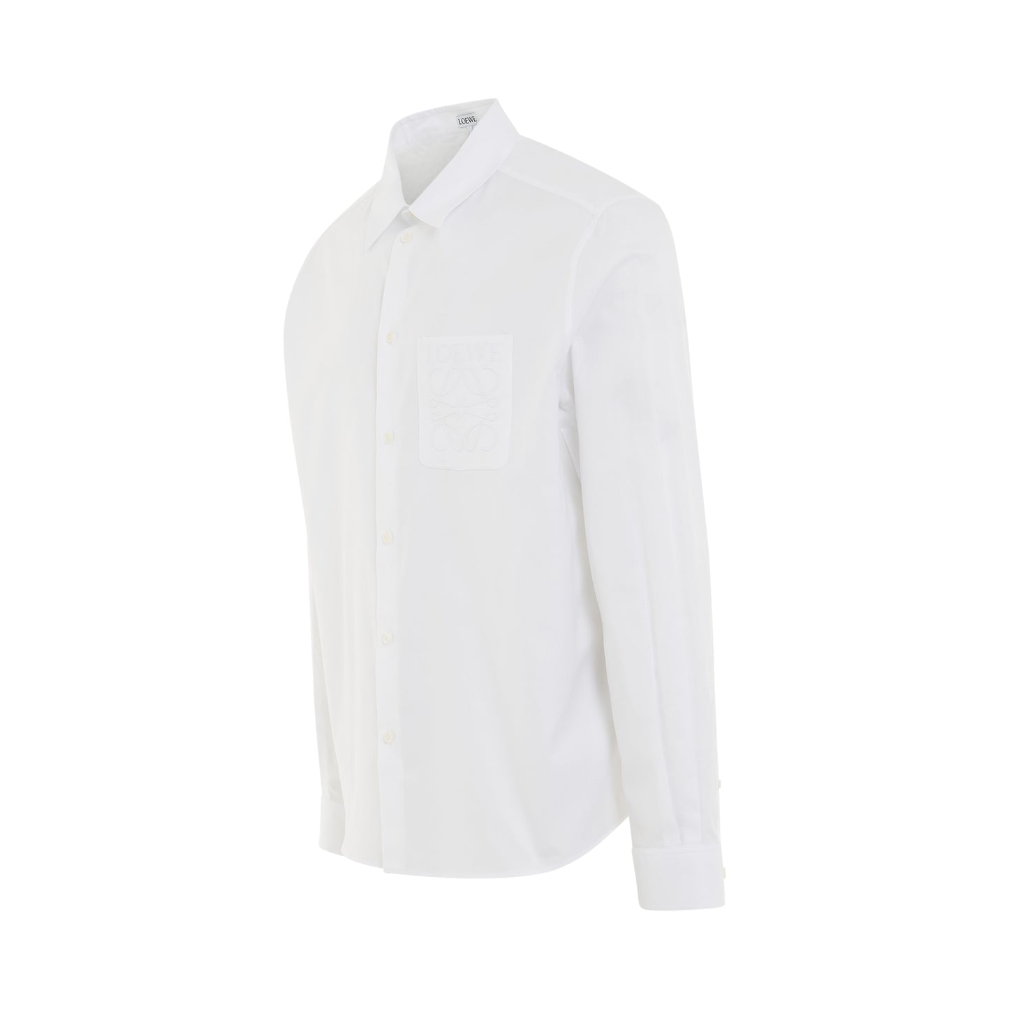 Anagram Pocket Shirt in White