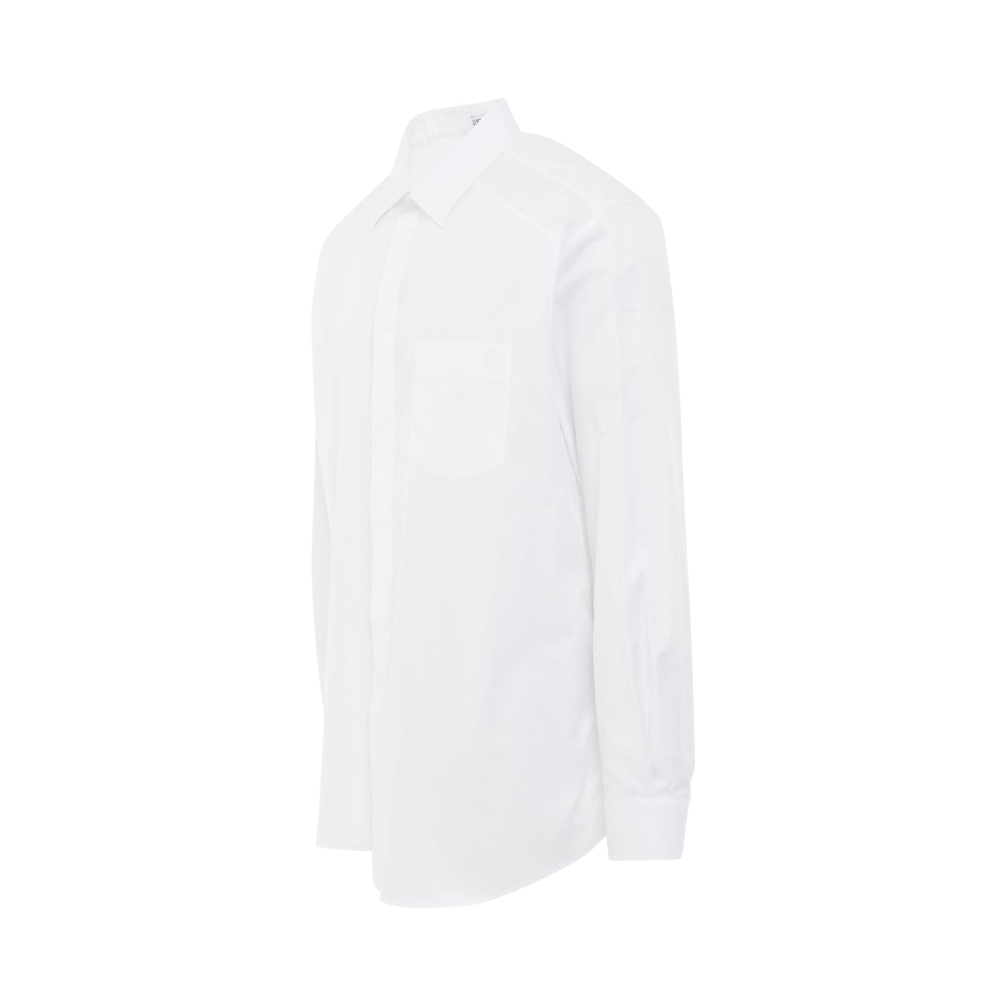 Asymmetric Shirt in White