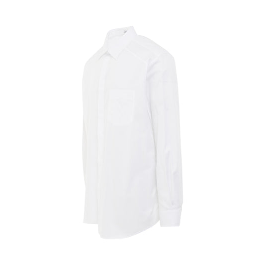 Asymmetric Shirt in White