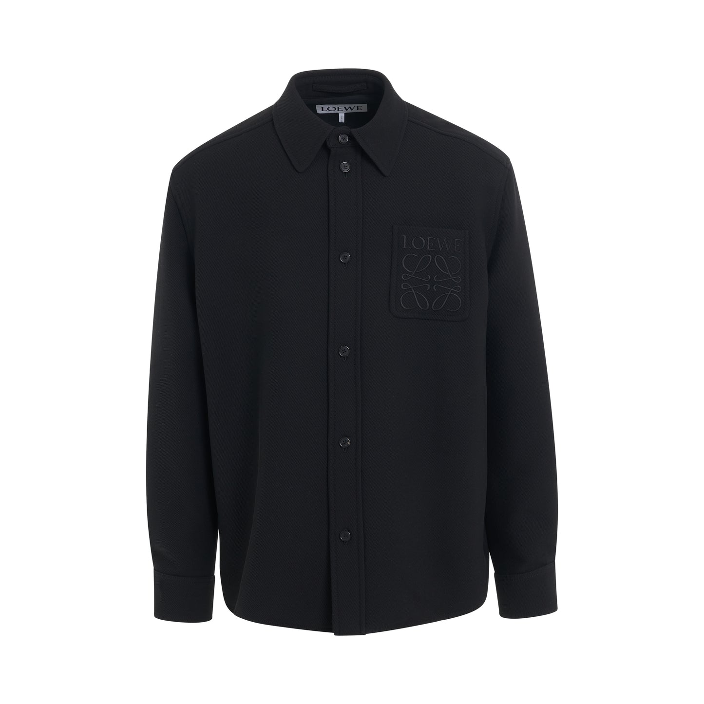 Anagram Pocket Overshirt in Black