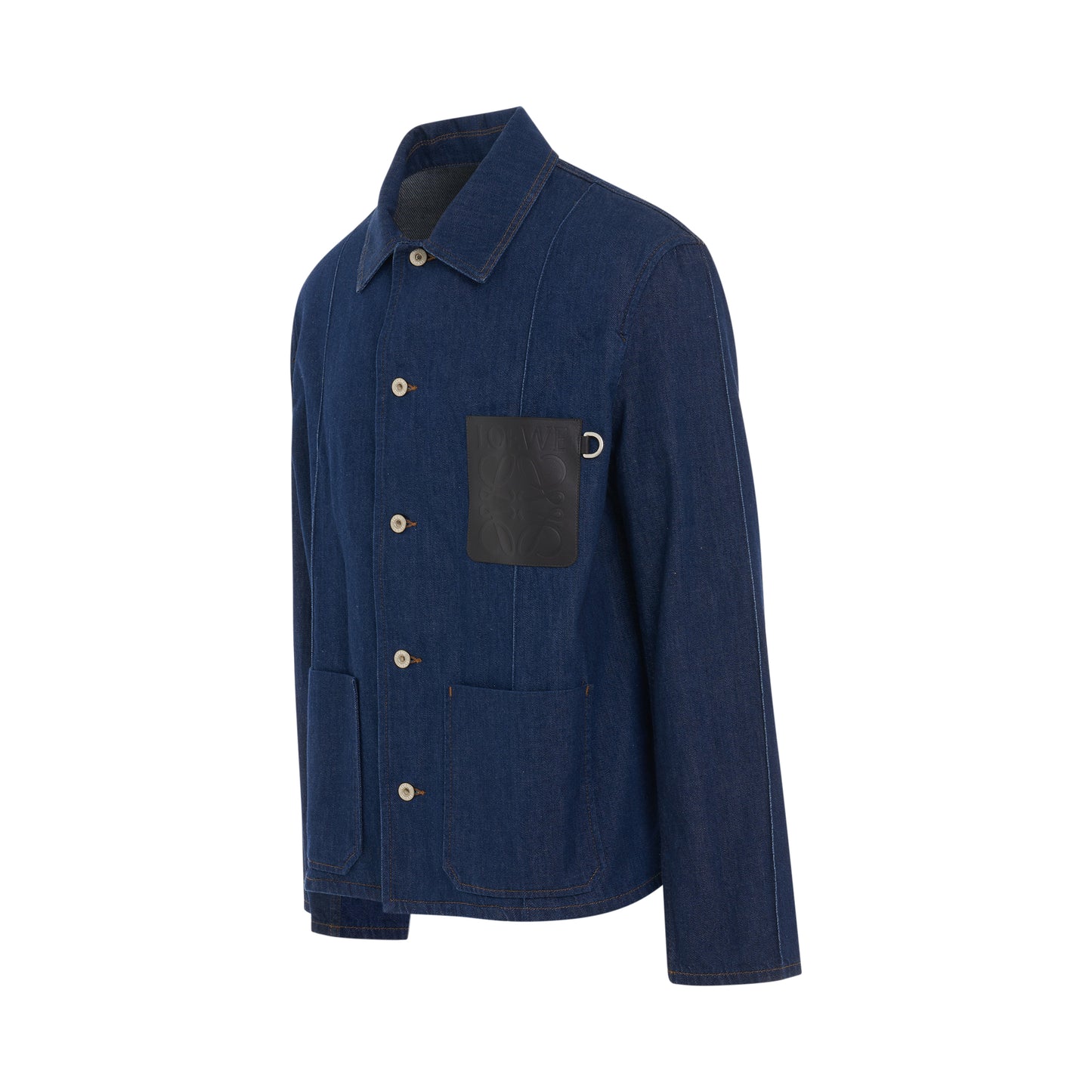 Workwear Denim Jacket in Navy Blue