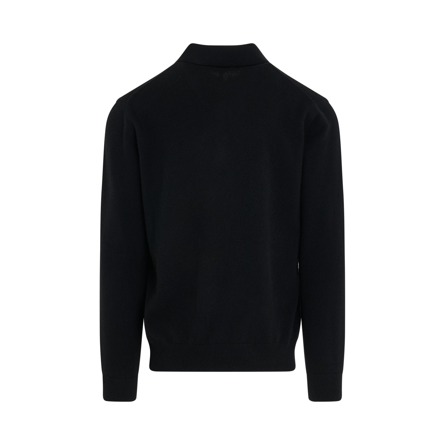 Polo Sweater in Black