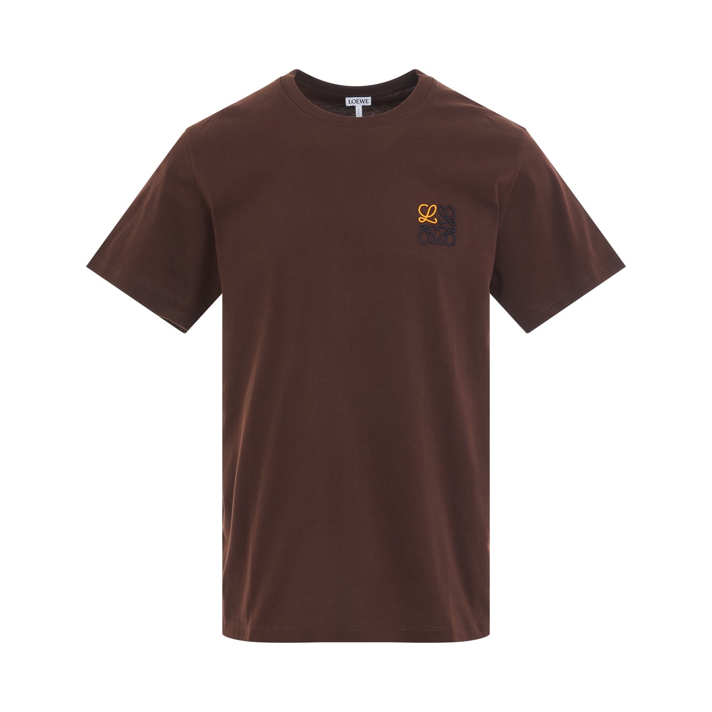 Anagram Logo T-Shirt in Chocolate Brown