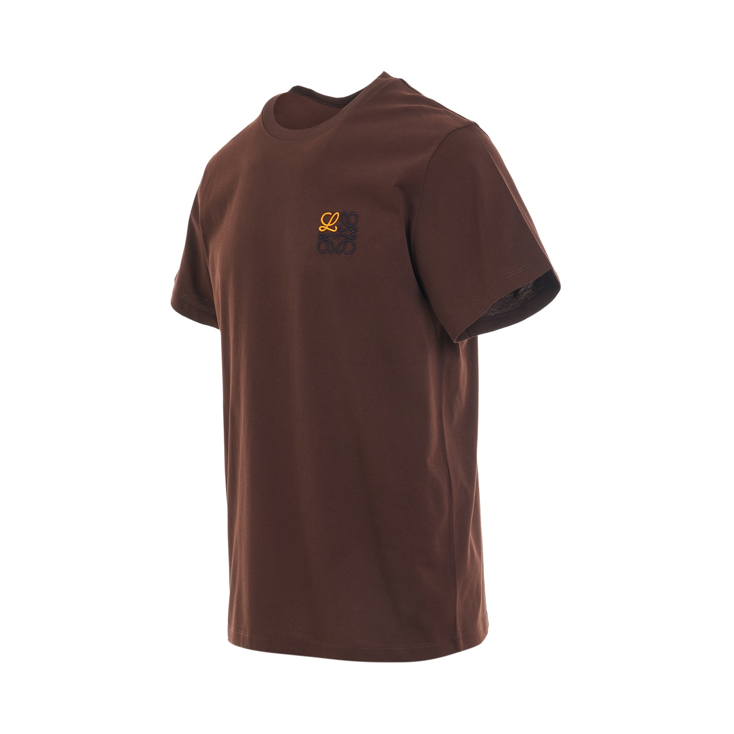 Anagram Logo T-Shirt in Chocolate Brown