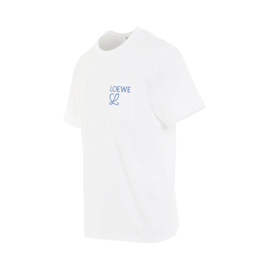 Anagram Pocket T-Shirt in White