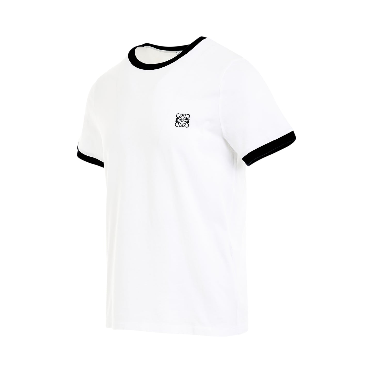 Anagram Contrast T-Shirt in White/Black